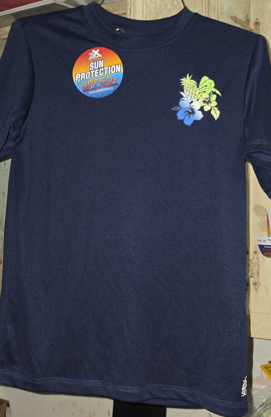 Zeroxposur Size 14/16 Sun Protection UPF 50+ Navy Blue Shirt NWT